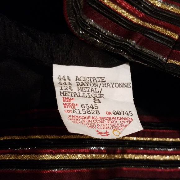 Formal Striped Crop Top - Picture 6 of 6